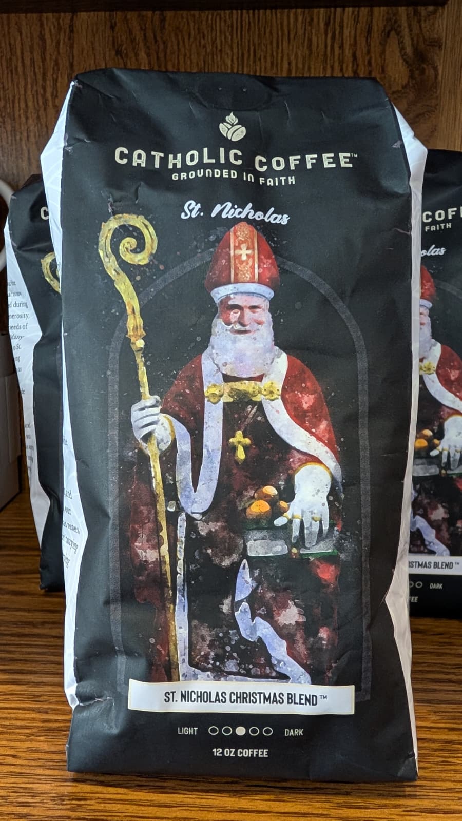 【Reyさま専用】同梱用★霜の降りた朝に「クリスマス・ブレンド・コーヒーと他1点 Catholic Coffee St. Nicholas Christmas Blend – 12 oz Whole Bean